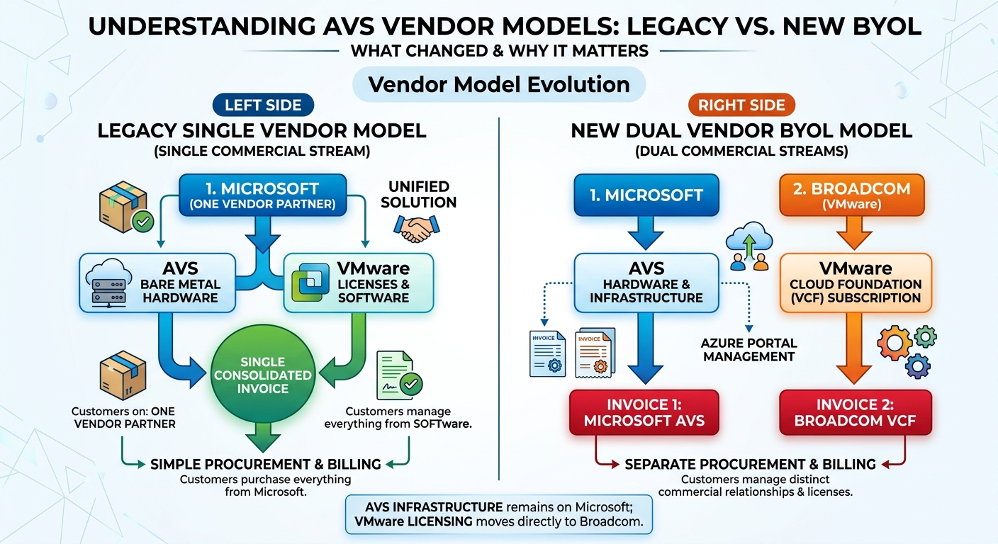 Understanding AVS vendor models: legacy single-vendor model versus the new dual-vendor BYOL model